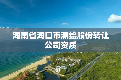 海南省海口市测绘股份转让公司资质