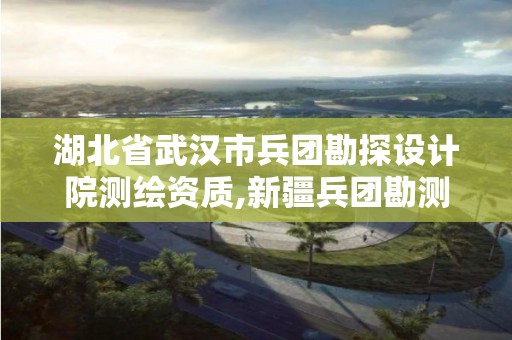 湖北省武汉市兵团勘探设计院测绘资质,新疆兵团勘测设计院官网。