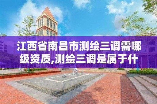 江西省南昌市测绘三调需哪级资质,测绘三调是属于什么工作。