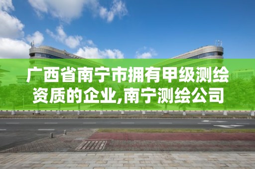 广西省南宁市拥有甲级测绘资质的企业,南宁测绘公司怎么收费标准。