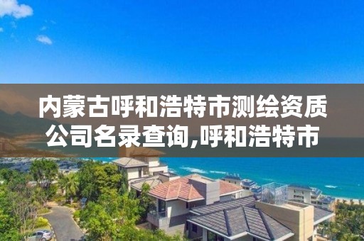 内蒙古呼和浩特市测绘资质公司名录查询,呼和浩特市测绘局地址。