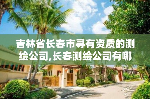 吉林省长春市寻有资质的测绘公司,长春测绘公司有哪些。