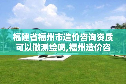 福建省福州市造价咨询资质可以做测绘吗,福州造价咨询有限公司。