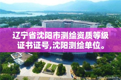 辽宁省沈阳市测绘资质等级证书证号,沈阳测绘单位。