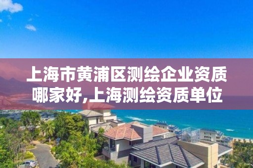 上海市黄浦区测绘企业资质哪家好,上海测绘资质单位。