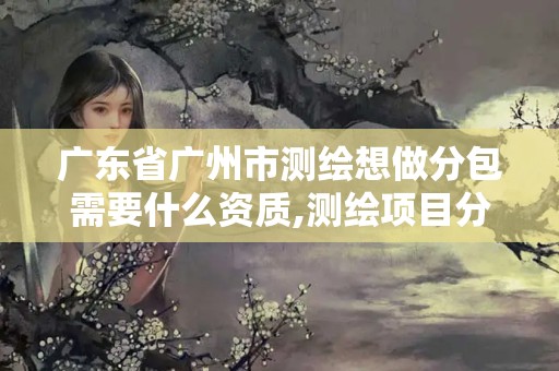 广东省广州市测绘想做分包需要什么资质,测绘项目分包。