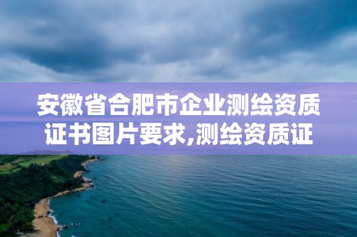 安徽省合肥市企业测绘资质证书图片要求,测绘资质证书怎么办理。