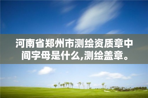 河南省郑州市测绘资质章中间字母是什么,测绘盖章。