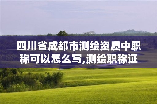 四川省成都市测绘资质中职称可以怎么写,测绘职称证书。