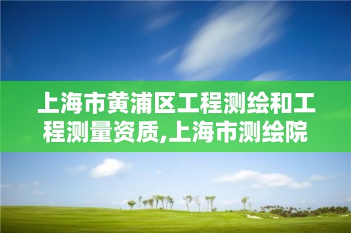 上海市黄浦区工程测绘和工程测量资质,上海市测绘院营业时间。