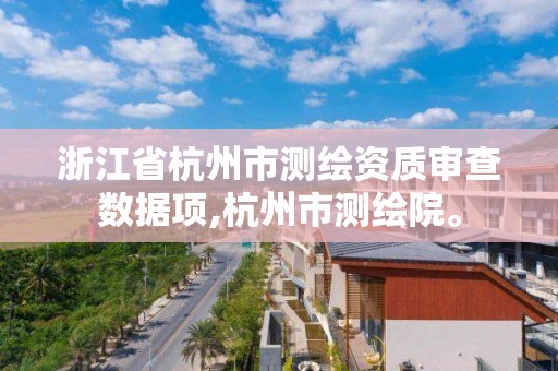 浙江省杭州市测绘资质审查数据项,杭州市测绘院。