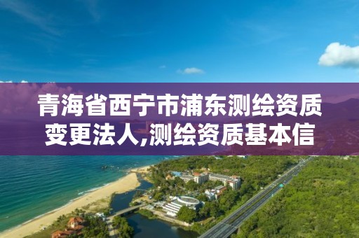 青海省西宁市浦东测绘资质变更法人,测绘资质基本信息变更。