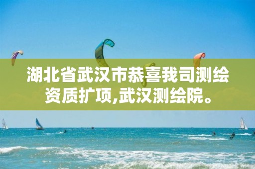 湖北省武汉市恭喜我司测绘资质扩项,武汉测绘院。