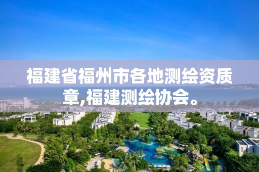 福建省福州市各地测绘资质章,福建测绘协会。