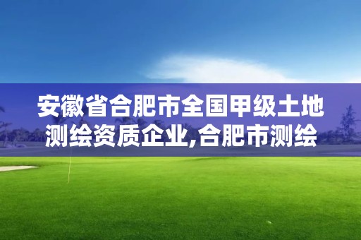 安徽省合肥市全国甲级土地测绘资质企业,合肥市测绘设计。