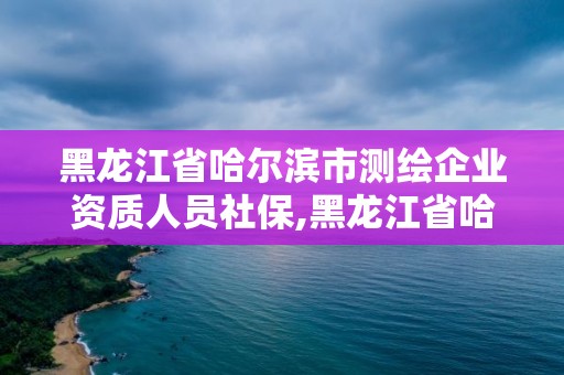 黑龙江省哈尔滨市测绘企业资质人员社保,黑龙江省哈尔滨市测绘局。