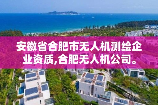 安徽省合肥市无人机测绘企业资质,合肥无人机公司。