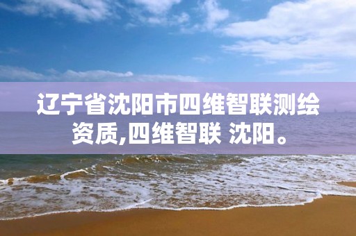 辽宁省沈阳市四维智联测绘资质,四维智联 沈阳。