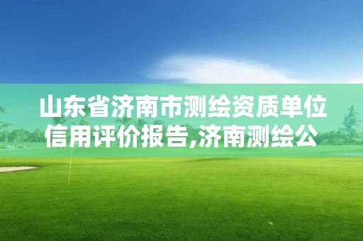 山东省济南市测绘资质单位信用评价报告,济南测绘公司电话。