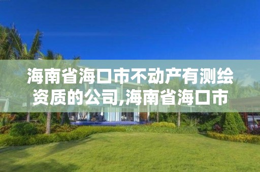 海南省海口市不动产有测绘资质的公司,海南省海口市不动产有测绘资质的公司名单。