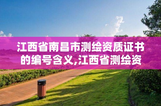 江西省南昌市测绘资质证书的编号含义,江西省测绘资质查询。