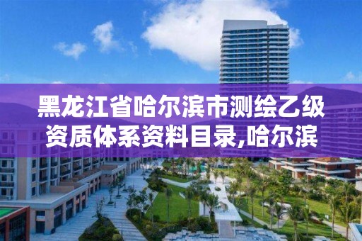 黑龙江省哈尔滨市测绘乙级资质体系资料目录,哈尔滨测绘局幼儿园是民办还是公办。