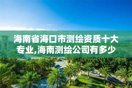 海南省海口市测绘资质十大专业,海南测绘公司有多少家。