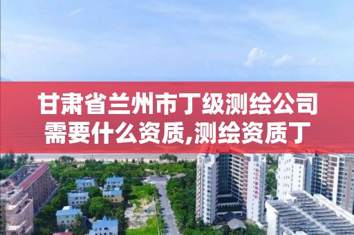 甘肃省兰州市丁级测绘公司需要什么资质,测绘资质丁级是什么意思。