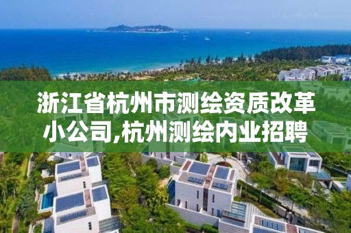 浙江省杭州市测绘资质改革小公司,杭州测绘内业招聘信息2020。