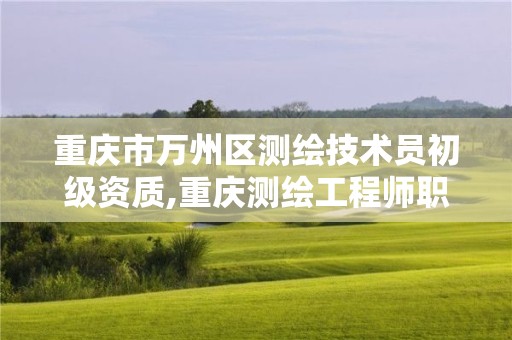 重庆市万州区测绘技术员初级资质,重庆测绘工程师职称评定。