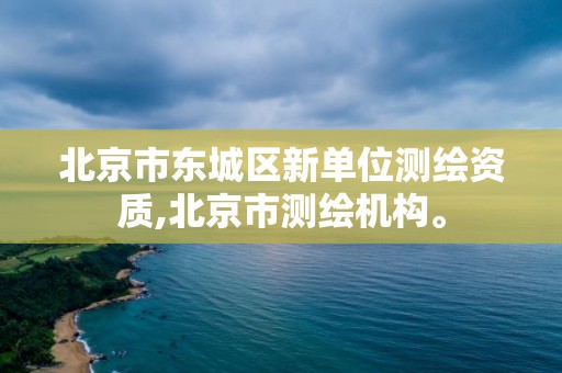 北京市东城区新单位测绘资质,北京市测绘机构。