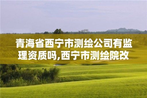 青海省西宁市测绘公司有监理资质吗,西宁市测绘院改企业。