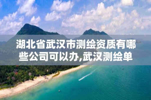 湖北省武汉市测绘资质有哪些公司可以办,武汉测绘单位。