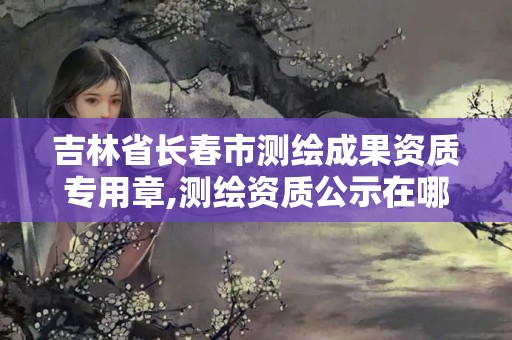 吉林省长春市测绘成果资质专用章,测绘资质公示在哪里查询。