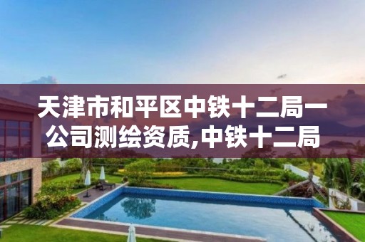 天津市和平区中铁十二局一公司测绘资质,中铁十二局检测公司。