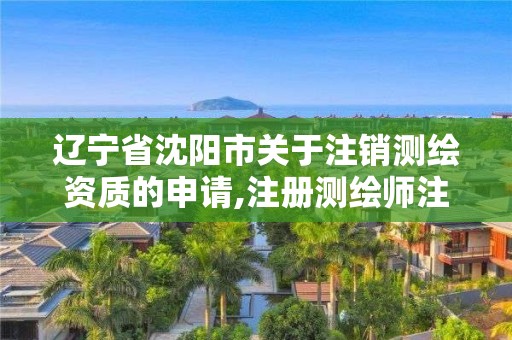 辽宁省沈阳市关于注销测绘资质的申请,注册测绘师注销。