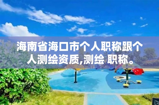 海南省海口市个人职称跟个人测绘资质,测绘 职称。