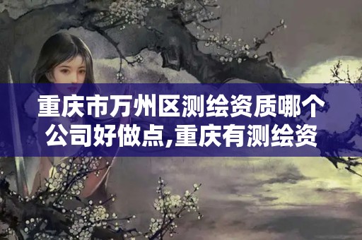 重庆市万州区测绘资质哪个公司好做点,重庆有测绘资质测绘公司大全。