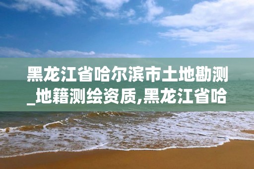 黑龙江省哈尔滨市土地勘测_地籍测绘资质,黑龙江省哈尔滨市测绘局。