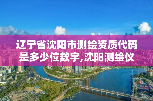 辽宁省沈阳市测绘资质代码是多少位数字,沈阳测绘仪器检测单位。