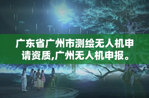 广东省广州市测绘无人机申请资质,广州无人机申报。