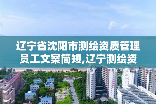 辽宁省沈阳市测绘资质管理员工文案简短,辽宁测绘资质单位。