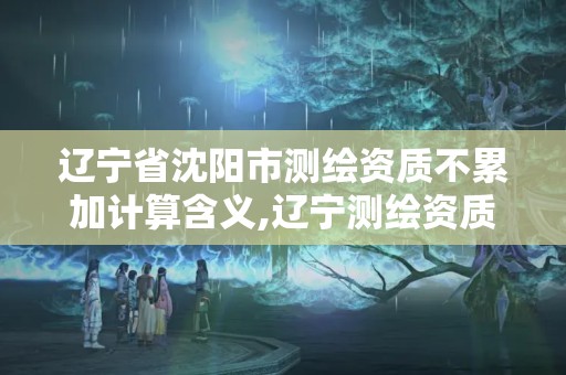 辽宁省沈阳市测绘资质不累加计算含义,辽宁测绘资质单位。