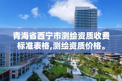 青海省西宁市测绘资质收费标准表格,测绘资质价格。