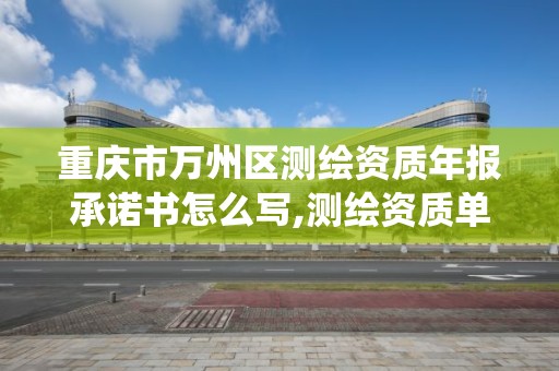 重庆市万州区测绘资质年报承诺书怎么写,测绘资质单位统计年报。