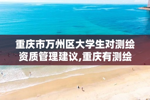 重庆市万州区大学生对测绘资质管理建议,重庆有测绘资质测绘公司大全。