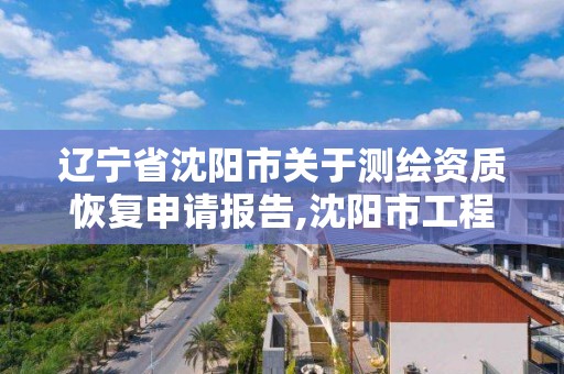 辽宁省沈阳市关于测绘资质恢复申请报告,沈阳市工程建设项目测绘技术规程。