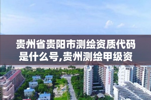 贵州省贵阳市测绘资质代码是什么号,贵州测绘甲级资质单位。