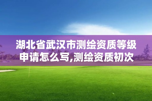 湖北省武汉市测绘资质等级申请怎么写,测绘资质初次申请的级别。