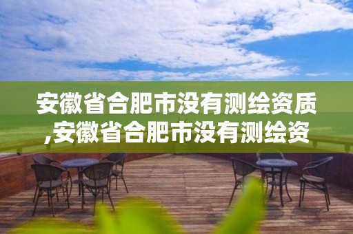 安徽省合肥市没有测绘资质,安徽省合肥市没有测绘资质吗。